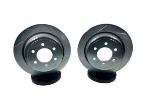 Toyota Tacoma Brake Rotors (2) - Rear - Baer Brakes - Claw Performance, Slot/Zinc - `24-`25